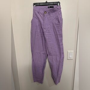 Zara purple loose trousers size xs